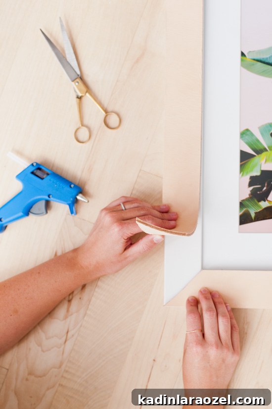 DIY // How to Make Leather Picture Frames