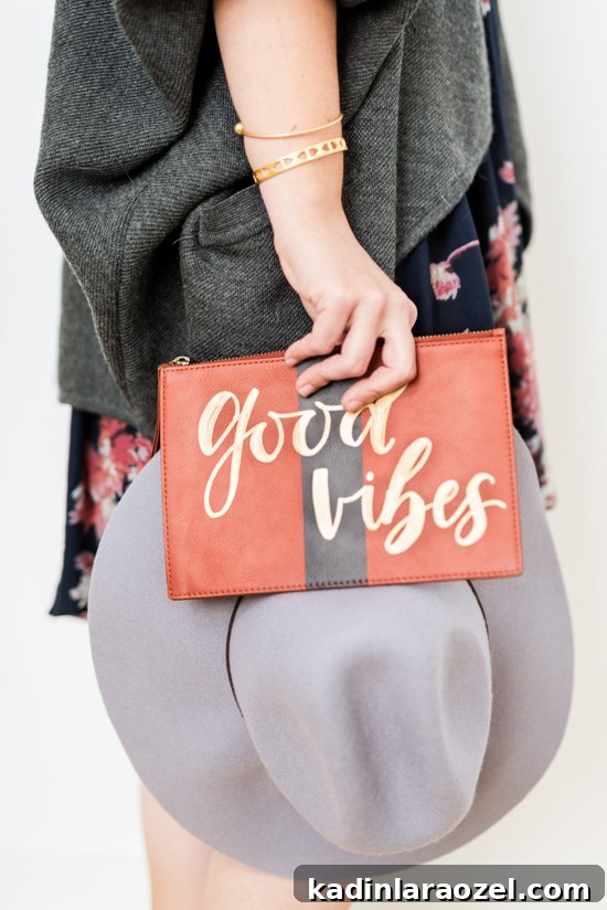 Add Instant Personality to a Plain Clutch in 5 Minutes 2 Good Vibes: how to add instant character to a basic clutch in 5 minutes
