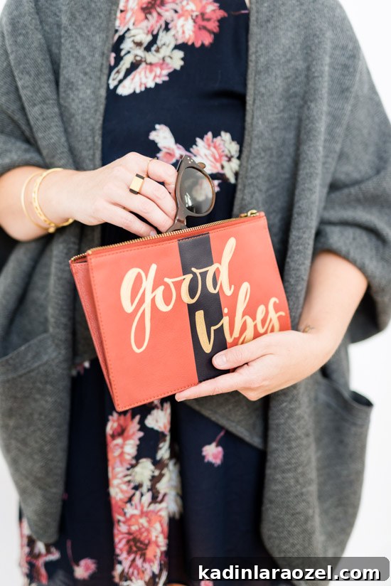 Add Instant Personality to a Plain Clutch in 5 Minutes 6 How to hand letter a clutch in 5 minutes