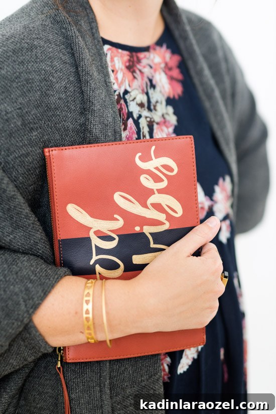 Add Instant Personality to a Plain Clutch in 5 Minutes 7 How to hand letter a clutch in 5 minutes