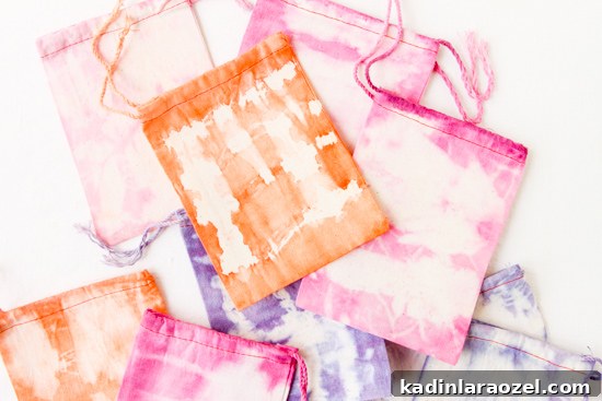 Dyed DIY Halloween Treat Bags