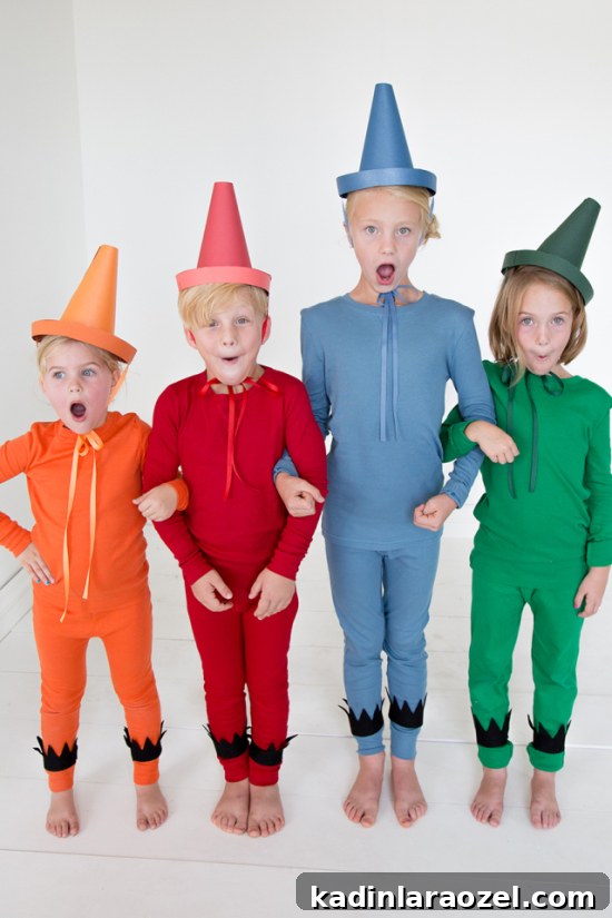 24 Awesome DIY Halloween Costumes to Try This Year // DIY Crayon Costume