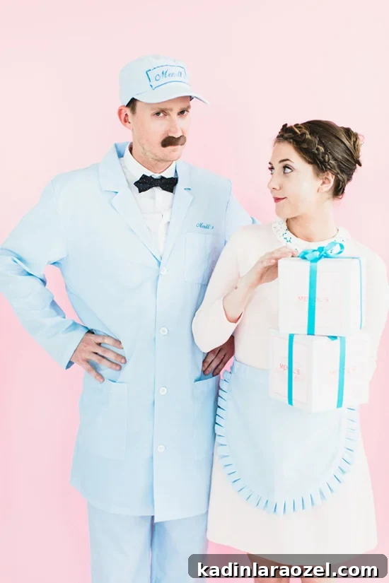 24 Awesome DIY Halloween Costumes to Try This Year // DIY Grand Budapest Hotel Couples Costume
