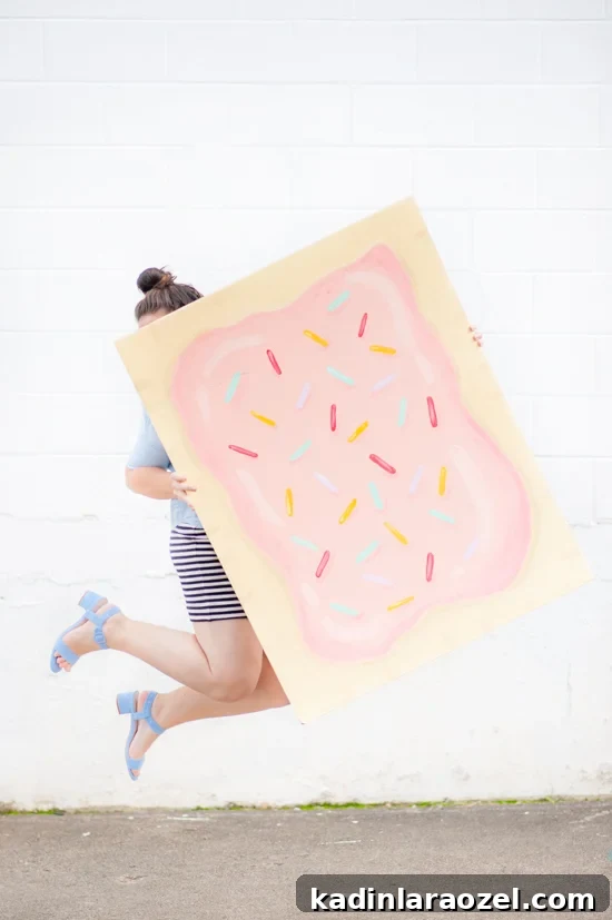 DIY Giant $5 Pop-Tart Halloween Costume: Cheap Homemade Idea 2 DIY Pop Tart Halloween Costume