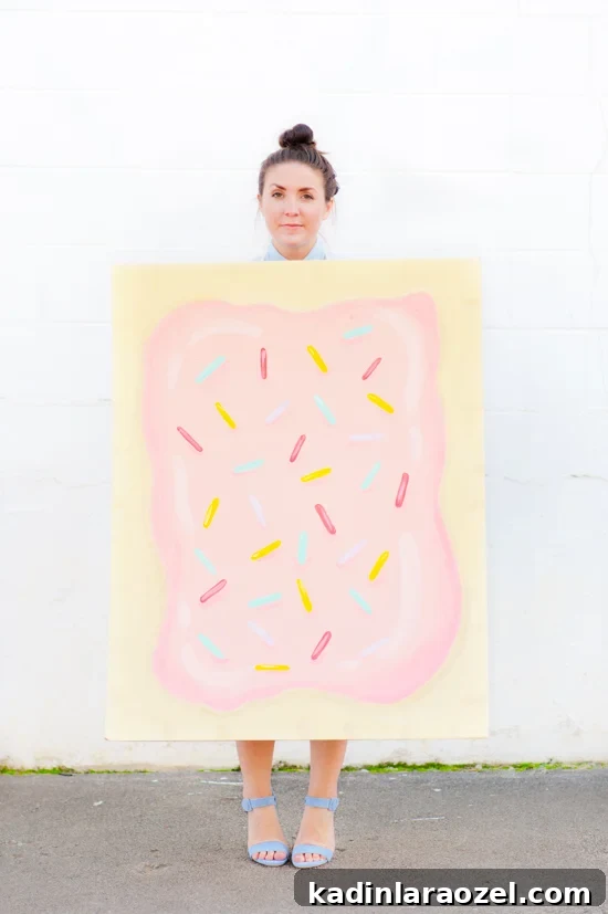 DIY Giant $5 Pop-Tart Halloween Costume: Cheap Homemade Idea 5 DIY Pop Tart Halloween Costume