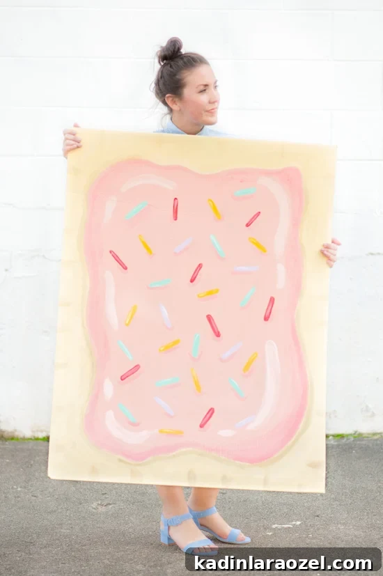 DIY Giant $5 Pop-Tart Halloween Costume: Cheap Homemade Idea 6 DIY Pop Tart Halloween Costume