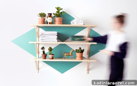 8 Stunning Painted Interior Ideas That Will Take Your Breath Away 8 Painted teal diamond pattern