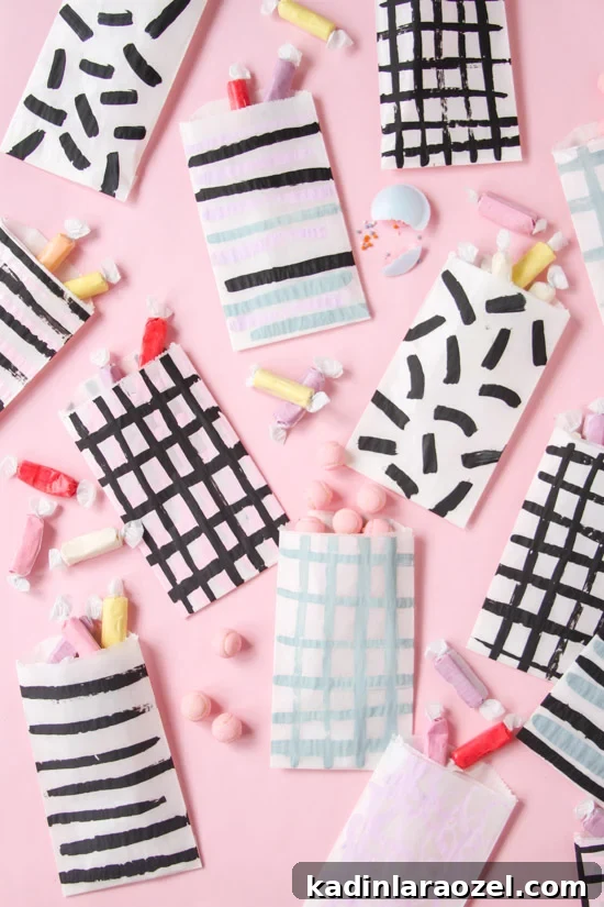 DIY Painted Favor Bags for Every Occasion