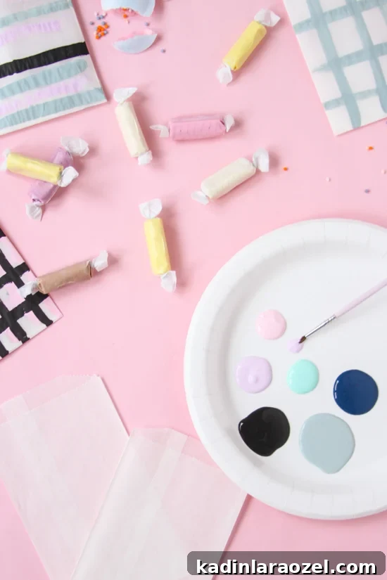 DIY Painted Favor Bags for Every Occasion