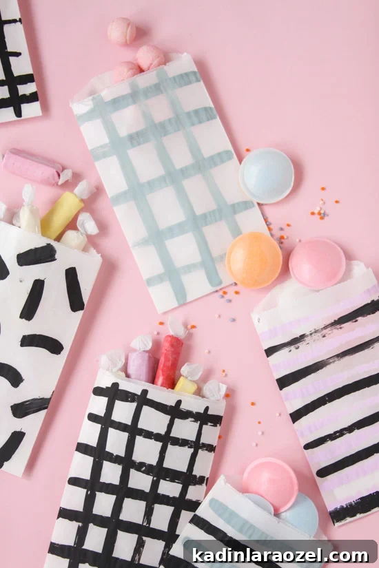 DIY Painted Favor Bags for Every Occasion
