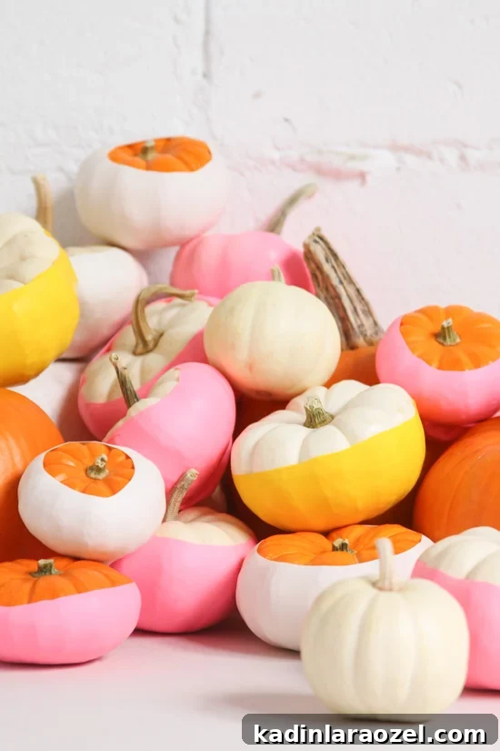 DIY Balloon Dipped Pumpkins