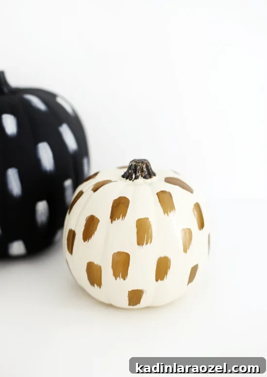 Brushstroke Pumpkins DIY