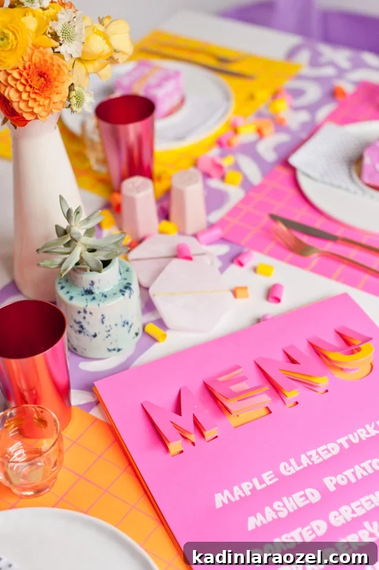 5 Budget DIY Ways to Color Your Dinner Table 13 5 (Budget-Friendly) DIY Ways to Colorize your Thanksgiving Dinner Table