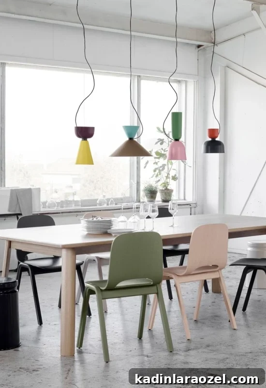 Quirky colorful light fixtures