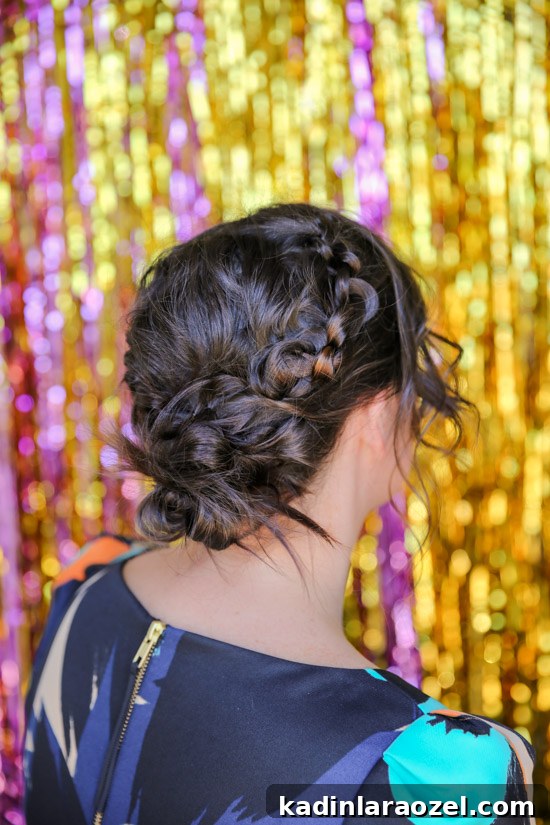 Holiday Hair & Makeup Ideas That Flatter Every Face 6 Hair Tutorial // how to recreate a unique, knotted crown updo for the holidays and beyond.