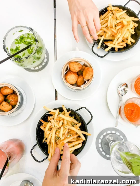 Cocktails and fries