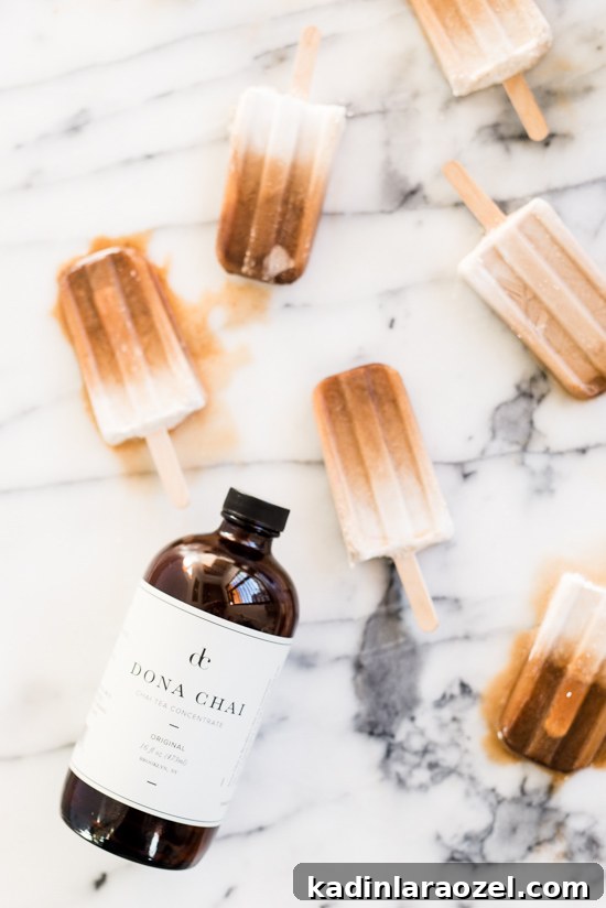Try this unique chai tea popsicle recipe for Thanksgiving or a random Tuesday. It's so good. Click through for the recipe.