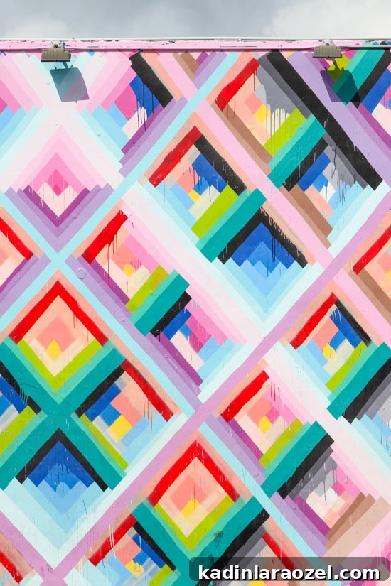 Top Things to Do in Miami: Explore Wynwood Walls Street Art 9 Mural by Maya Hayuk (at Wynwood Walls)