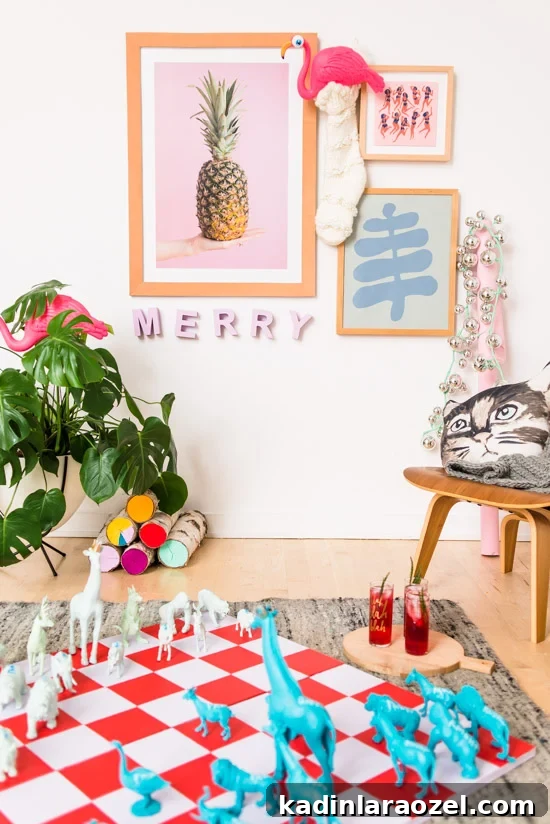 Host Holiday Fun with a Giant DIY Chess Set Tutorial 2 Check Mate: How to Entertain for the Holidays with a Giant DIY Chess Set