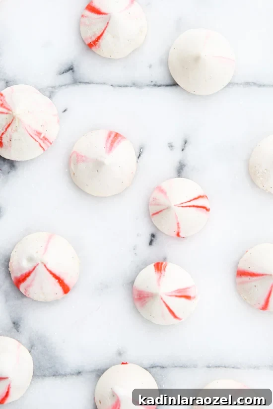 Blood orange vanilla bean meringues recipe