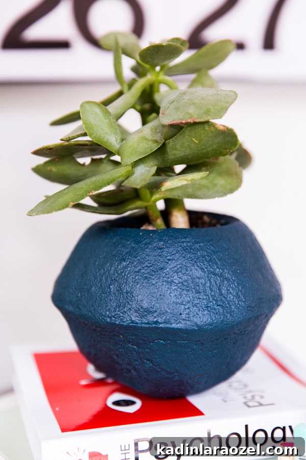 $6 DIY Faux Stoneware Planters in 15 Minutes