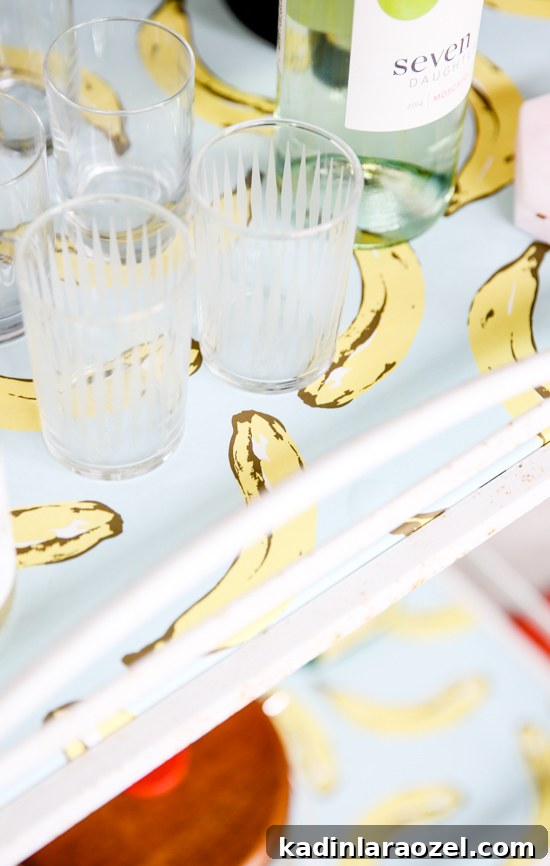 Holiday Bar Cart Styling Ideas and DIY Makeover Guide 5 A mid-century bar cart makeover