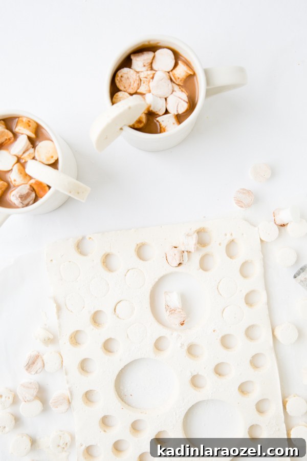 Salted Caramel Hot Chocolate with Homemade Salted Caramel Marshmallows 3 Recipe for salted caramel hot chocolate from scratch (and homemade salted caramel marshmallows)