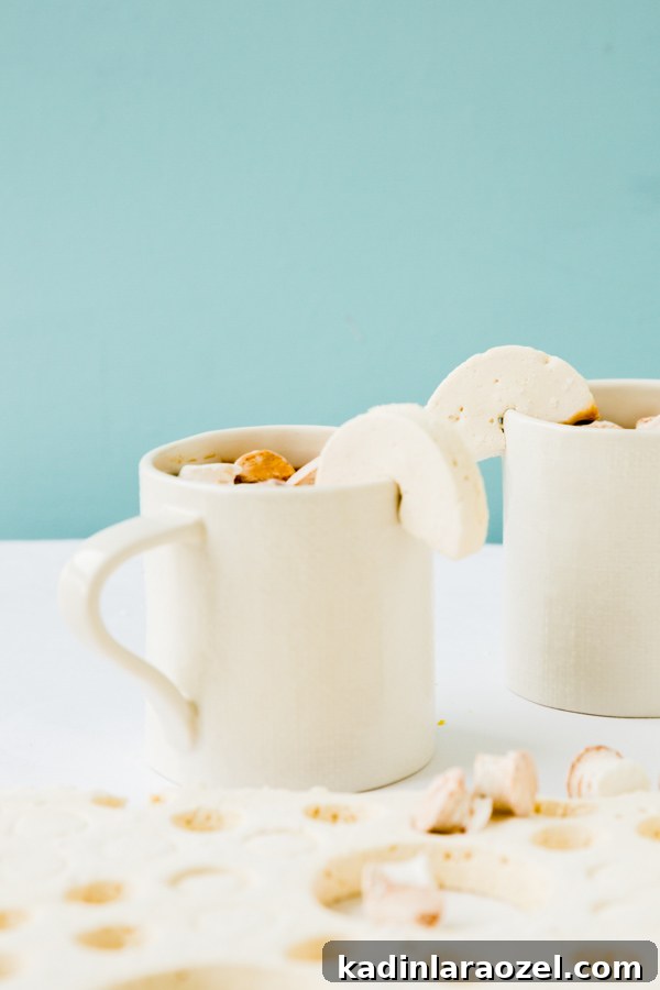 Salted Caramel Hot Chocolate with Homemade Salted Caramel Marshmallows 4 Recipe for salted caramel hot chocolate from scratch