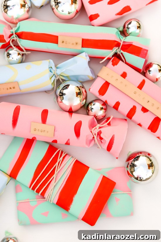 Leather wrapped DIY gift wrap for the holidays