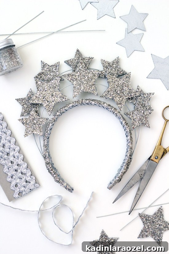 14 DIY New Year’s Eve Projects to Try Before 2016 6 14 New Year's Eve DIYs to Try Before 2016 // DIY Star Crown