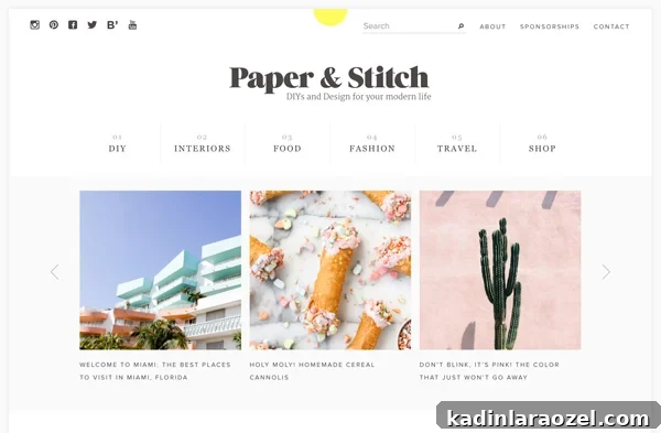 2016 Paper & Stitch redesign