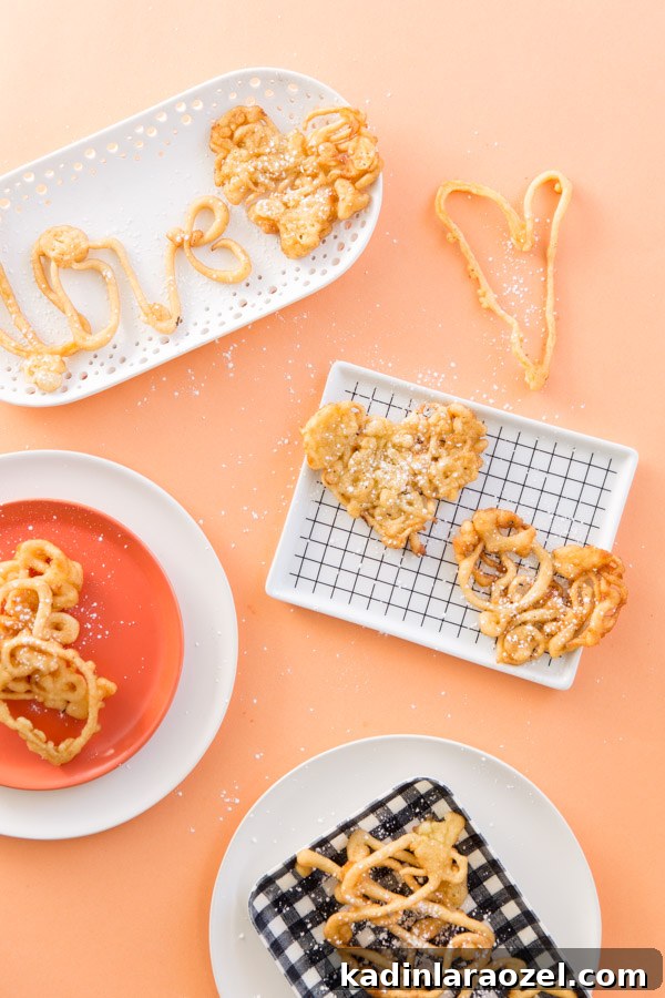 Funnel Cake Love Notes: Valentine's Day Treat Ideas 7 Funnel Cake Love Letters for Valentine's Day