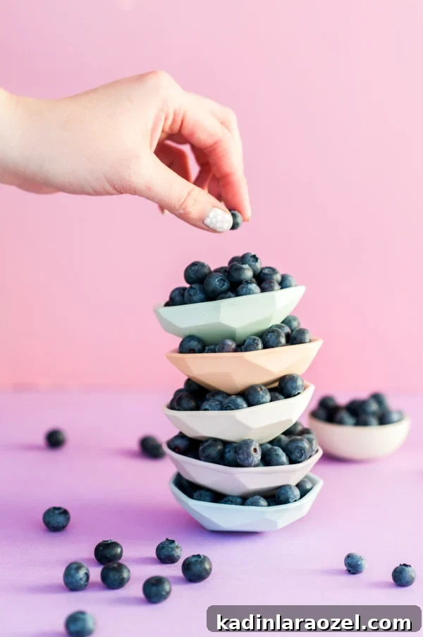 Track, Play, and Reboot: Fun Food Activities to Get Back on Track in 2016 2 Stacked blueberries