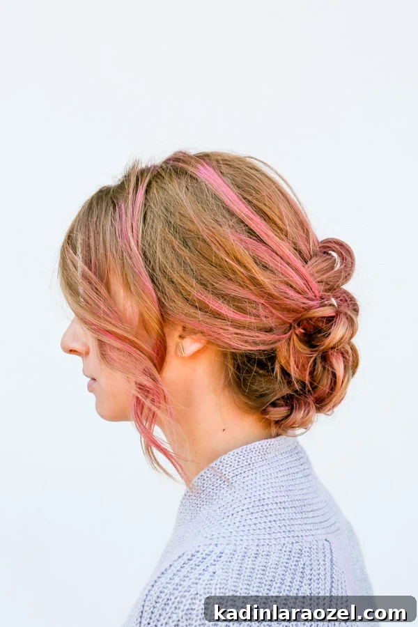 Hair tutorial for easy knotted up do in 15 minutes