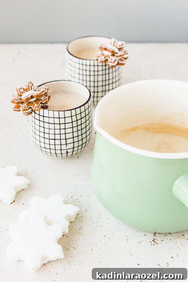 Winter White Hot Chocolate with Chai Spice Mix 3 Homemade white hot chocolate with chai