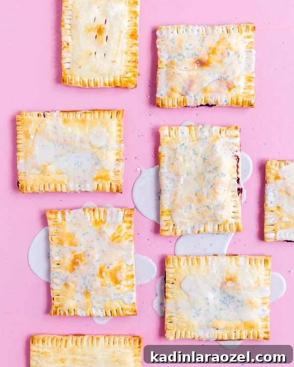 Homemade mixed berry pop tarts. Click through for the recipe.