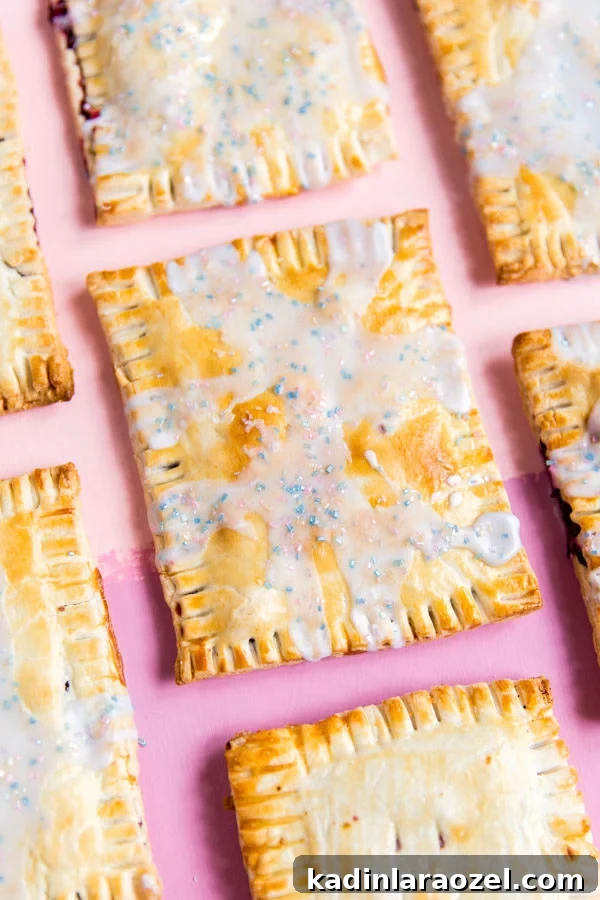 Homemade mixed berry pop tarts. Click through for the recipe.