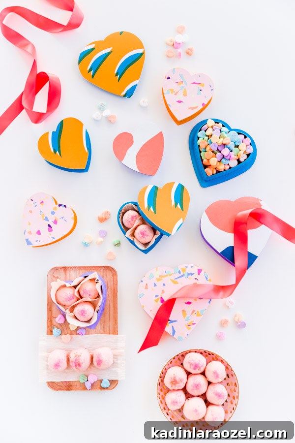 Colorful DIY Candy Boxes with Bold Patterns + Homemade Chocolate Fruit Loops Truffles