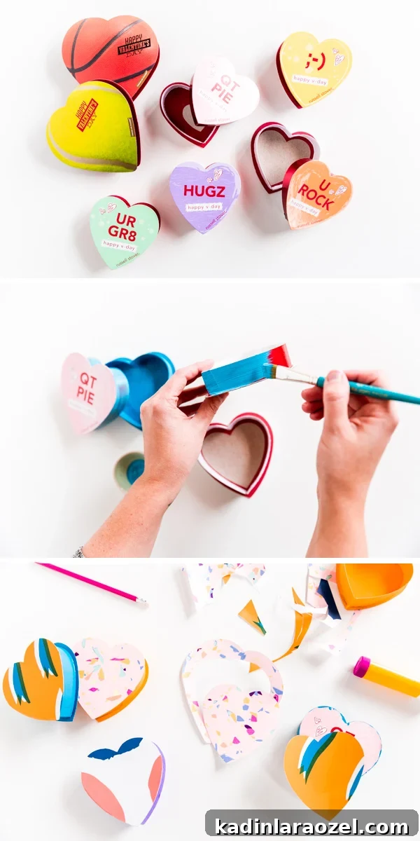 Upcycled DIY Candy Boxes with Bold Patterns and Colors