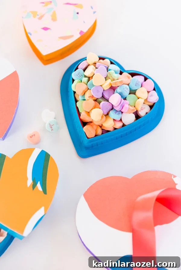 Upcycled DIY Candy Boxes with Bold Patterns and Colors