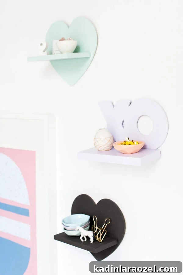 V-Day Mini DIY Shelves for Under $5
