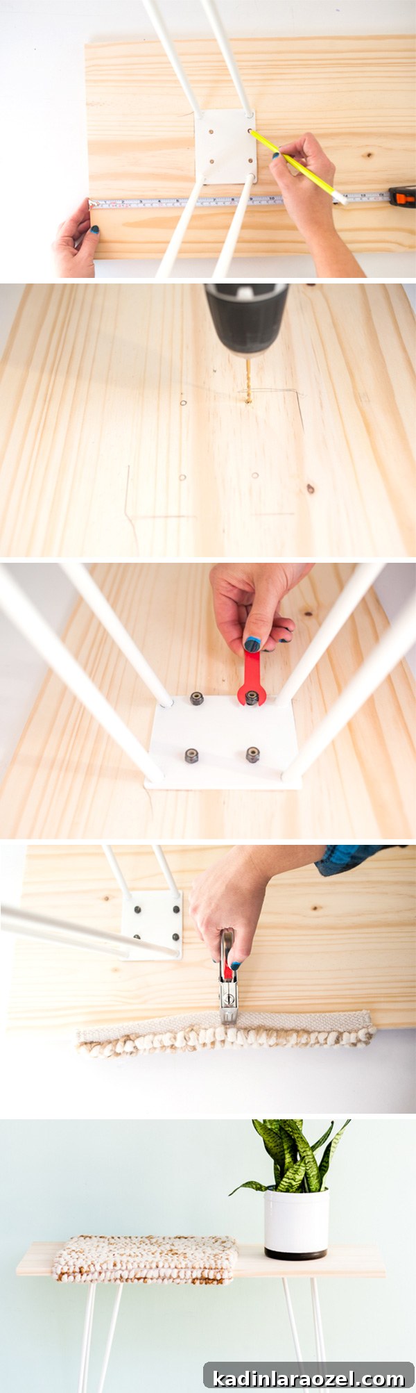 Build a Stylish Budget Bench in Under an Hour 6 How to make a modern (budget-friendly) bench in under an hour