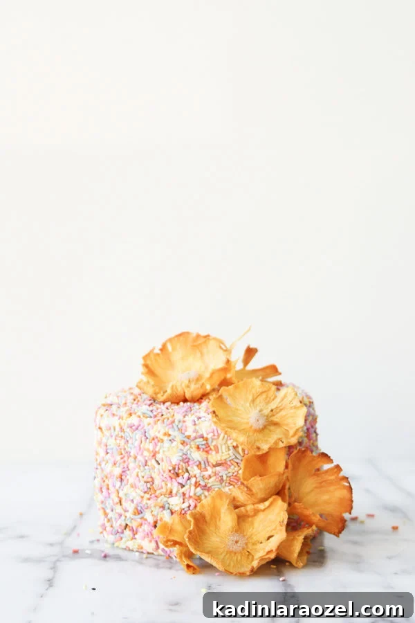 99 Problems? 17 Cakes That’ll Fix Your Monday 15 Pineapple flowers on top of a sprinkle cake