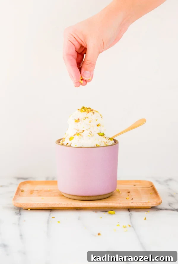 Pistachio Pear Ice Cream Recipe: Creamy, Nutty Frozen Dessert 6 Pistachio pear ice cream recipe for World Pistachio Day