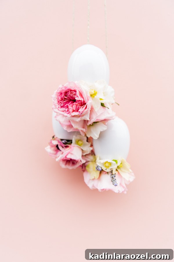Upside Down DIY Hanging Floral Arrangement