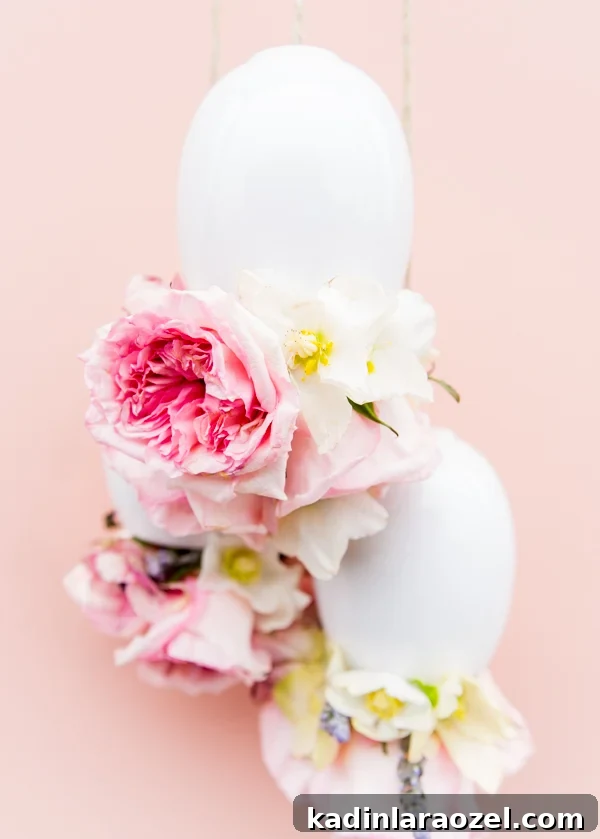 Upside Down DIY Hanging Floral Arrangement