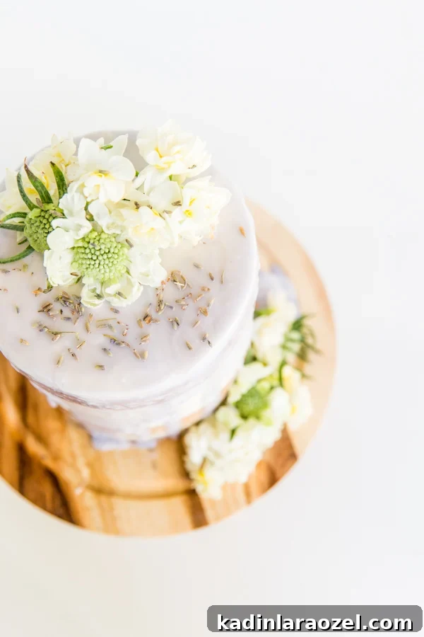 Lavender-Glazed Five-Layer Cake (Semi-Homemade) 2 A (Semi Homemade) Lavender Glazed 5 Layer Cake