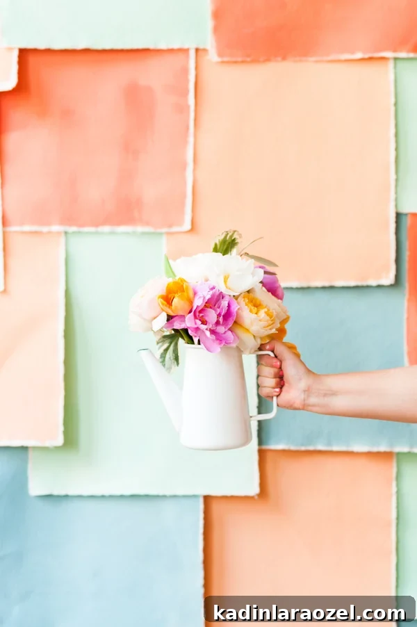 How to create a simple spring bouquet