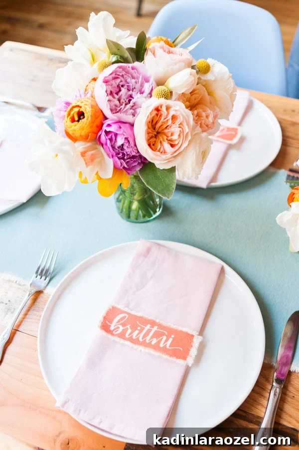 How to create a colorful spring bouquet