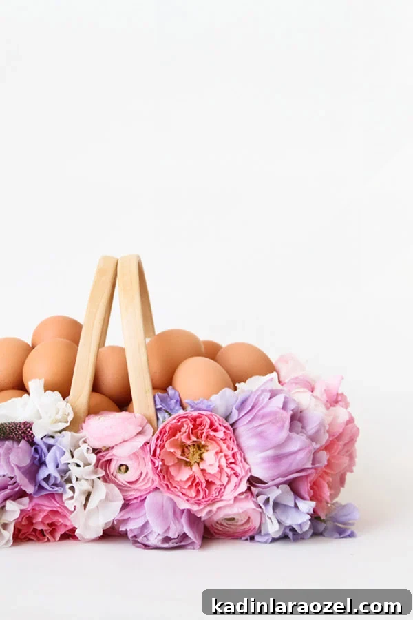 21 Creative Easter DIY Projects to Try This Spring 2 Fresh flower Easter basket DIY